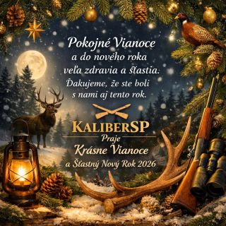 Nech sú vaše Vianoce pokojné ako zimný les a nový rok bohatý na zdravie, šťastie a dobré zážitky v revíri. 🎄 Ďakujeme...