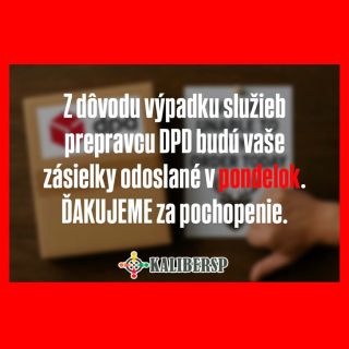 ‼️‼️‼️‼️‼️‼️‼️‼️‼️‼️‼️‼️‼️‼️ Z dôvodu výpadku služieb prepravcu DPD budú vaše zásielky odoslané v pondelok. Ďakujeme za...