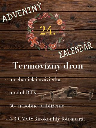 🎄 ADVENTNÝ KALENDÁR KALIBERSP – 24. DEŇ 🎄 ✨ DJI Mavic 3 Thermal Advanced (EU C1) SP ✨ Na záver nášho adventného kalendára...